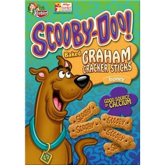 Kellogg's SCOOBY-DOO! Baked Graham Cracker Snacks, Honey 11oz Box (Pack of 32)