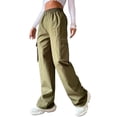 thumbnail image 1 of Keeccty Women Full Length Solid Color Pockets Pants, 1 of 4