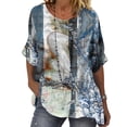 thumbnail image 1 of Keeccty Women Short Sleeve Graphic Printing Tunic Summer T-Shirt Tops, 1 of 5
