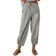 thumbnail image 1 of Keeccty Women Thin Trousers Casual Full Length Loose Linen Pants, 1 of 4