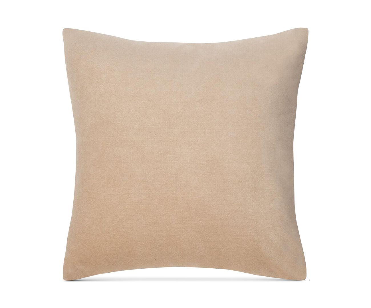 Keeco Heathered Velvet 18″ Square Decorative Pillow,Taupe