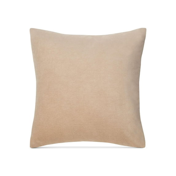 Keeco Heathered Velvet 18″ Square Decorative Pillow,Taupe