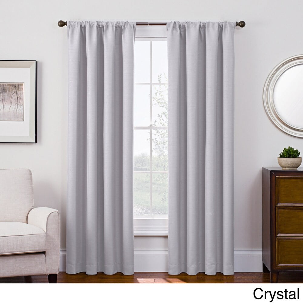 Keeco LLC Style Decor Antique Satin Rod Pocket RoomDarkening Curtain