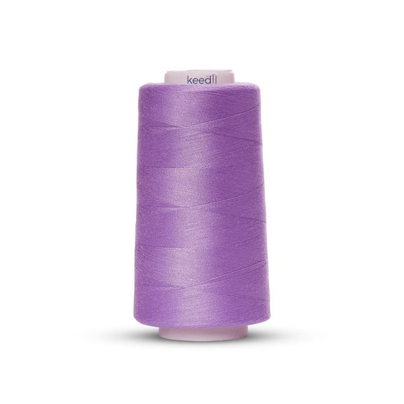 Keedil All Purpose Polyester Serger Sewing Thread - 3000 Yard Spool Lavender