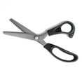 thumbnail image 1 of Keedil Stainless Steel Anti Rust Ergonomic Pinking Shears - Black, 1 of 1