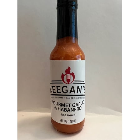Keegans Finest Gourmet Garlic Habanero Hot Sauce