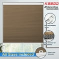 thumbnail image 1 of Keego 100% Blackout Cellular Window Shades Cordless Honeycomb Blinds for Window Size and Color Customizable for Home Bedroom Decor Brown 30"w x 52"h, 1 of 9