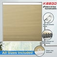 thumbnail image 1 of Keego 100% Blackout Cellular Window Shades Cordless Honeycomb Blinds for Window Size and Color Customizable for Home Bedroom Decor Coffee 47"w x 36"h, 1 of 9