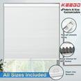 thumbnail image 1 of Keego 100% Blackout Cellular Window Shades Cordless Honeycomb Blinds for Window Size and Color Customizable for Home Bedroom Decor White 53"w x 56"h, 1 of 9