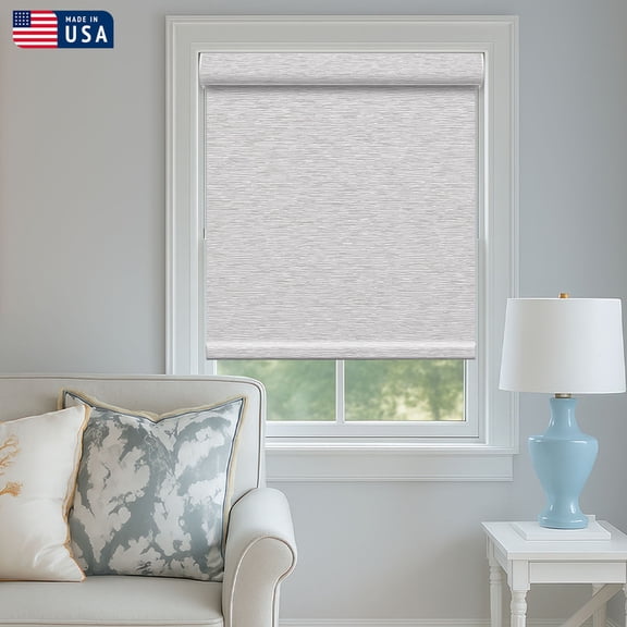 Keego 100% Blackout Roller Shades for Windows, Cordless Free-Stop Blinds for Windows with 3in Curved Cassette, Thermal Insulated, UV Protection (Silver, 36"W x 36"H)