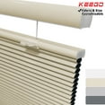 thumbnail image 1 of Keego 2023 New Energy Saving Heat Insulating Celluar Shades for Bedroom Honeycomb Blackout Window Blinds Light Blocking Creamy Color 34.5"w x 36.0"h, 1 of 8