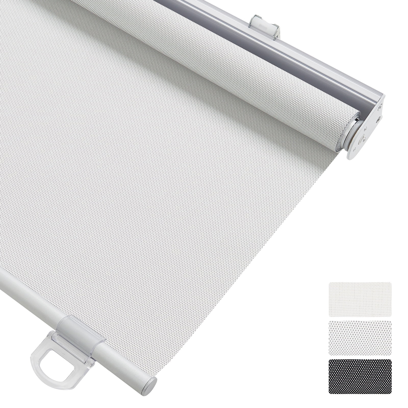 Keego Light Filtering Cordless Roller Shades for Window Blind with Thermal Insulated Window Shades Blinds for Home Door, Pearl 34"W X 48"H