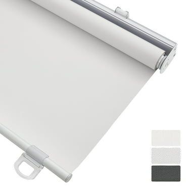 Keego Light Filtering Cordless Roller Shades for Window Blind with Thermal Insulated Window Shades Blinds for Home Door, White 20"W X 64"H