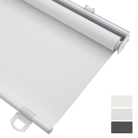 Keego Light Filtering Cordless Roller Shades for Window Blind with Thermal Insulated Window Shades Blinds for Home Door, White 20"W X 64"H