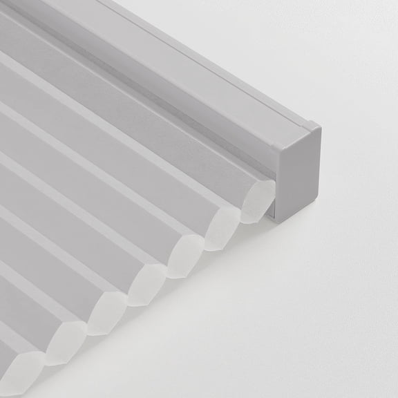 Keego Cellular Shades Cordless Honeycomb Shades for Windows Pull Down Light Filtering Cellular Blinds 9/16" Single Cell Thermal Insulated Blinds for Home Office(Grey,48"W x48"H)