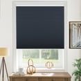 thumbnail image 1 of Keego Cordless Blackout Cellular Shades for Windows Bottom up Pleated Window Blinds Waterproof Thermal Insulated Honeycomb Blinds for Home, Office and Bedroom, Dark Blue 32"W x 66"H, 1 of 8