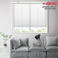thumbnail image 1 of Keego Cordless Cellular Honeycomb Shades Window Shade for Home Office Decor Size and Color Customizable White Semi-Blackout Fabric White Case 33"w x 64"h, 1 of 10