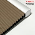 thumbnail image 1 of Keego Cordless Cellular Honeycomb Shades Window Shade for Home Office Decor Size and Color Customizable Brown Blackout Fabric White Case 50"w x 64"h, 1 of 10