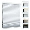 thumbnail image 1 of Keego Cordless Cellular Shades Honeycomb Window Shades Pull Down Cellular Blinds Thermal Insulated Window Blinds, Made in US (Blackout - White, 30"W x 56"H), 1 of 7
