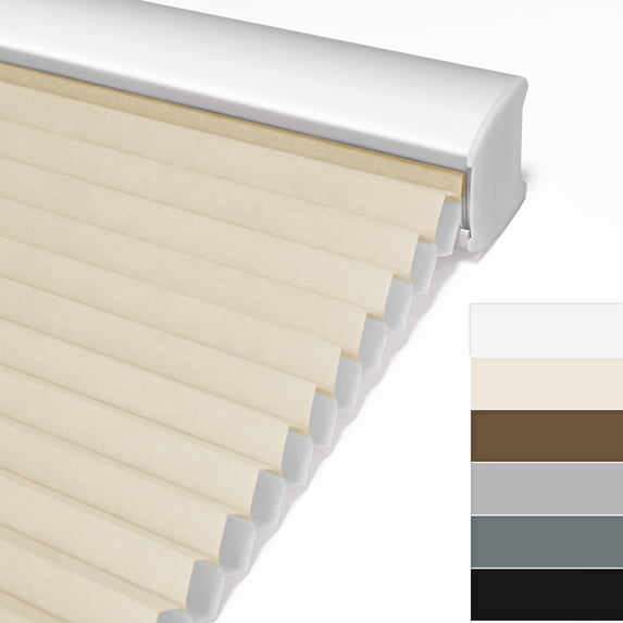 Keego Cordless Cellular Shades Window Blinds Modern Size and Color Customizable Creamy Blind Light Filtering 46"w x 44"h