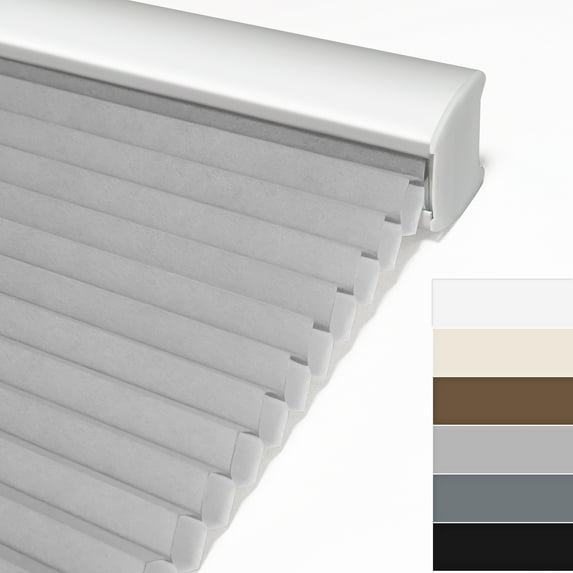 Keego Cordless Cellular Shades Window Blinds Modern Size and Color Customizable Gray Blind Light Filtering 38"w x 40"h