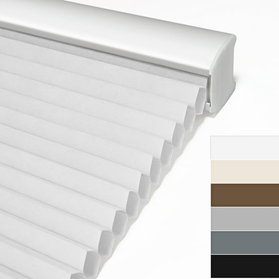 Keego Cordless Cellular Shades Window Blinds Modern Size and Color Customizable White Blind Light Filtering 47"w x 56"h