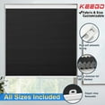 thumbnail image 1 of Keego Cordless Cellular Shades Window Blinds Size and Color Customizable Black 100% Blackout 25"w x 52"h, 1 of 9
