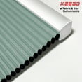 thumbnail image 1 of Keego Cordless Cellular Shades Window Blinds Size and Color Customizable Cadet Blue Blackout Fabric White Case 22"w x 40"h, 1 of 10
