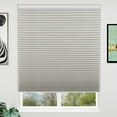 thumbnail image 1 of Keego Cordless Cellular Shades Window Blinds Size and Color Customizable Light Grey Blackout Fabric White Case 33"w x 40"h, 1 of 9