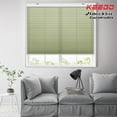 thumbnail image 1 of Keego Cordless Cellular Shades Window Blinds Size and Color Customizable Oliver Green Semi-Blackout Fabric White Case 29"w x 60"h, 1 of 10
