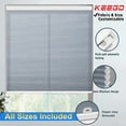 thumbnail image 1 of Keego Cordless Cellular Shades Window Blinds Size and Color Customizable Slate Blue Semi-Blackout 49"w x 40"h, 1 of 9