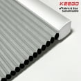 thumbnail image 1 of Keego Cordless Cellular Shades Window Honeycomb Shade Size and Color Customizable Grey Blackout Fabric White Case 28"w x 68"h, 1 of 10