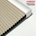 thumbnail image 1 of Keego Cordless Cellular Shades Window Shade Size and Color Customizable Tan Blackout Fabric White Case 53"w x 36"h, 1 of 10