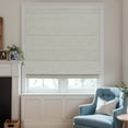 thumbnail image 1 of Keego Cordless Linen Roman Shades for Windows, Roman Window Shades, 100% Blackout Roman Blinds for Living Room, Dining Room, Bedroom (Fog, 40"W x 48"H), 1 of 8