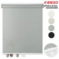 thumbnail image 1 of Keego Cordless Roller Shades Free-Stop Light Filtering Privacy Windows Shade for Living Room Bedroom Nursery Office Customizable Color and Size Gray 37"w x 72"h, 1 of 8