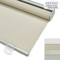thumbnail image 1 of Keego Cordless Roller Shades Light Filtering Blinds for Windows Room Darkening Rolled Up Shades UV Protection Window Shades Door Blinds for Home and Office(Khaki, 28"W x 42"H), 1 of 8