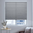 thumbnail image 1 of Keego Cordless Roman Shades Fabric Roman Shades for Window Light Filtering Elegant Blinds for Room Custom Size(Light Grey, 22.5"W x 68"H), 1 of 8