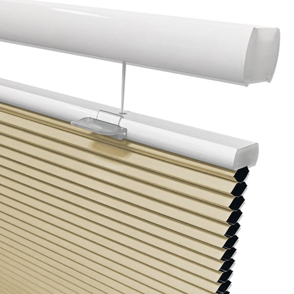 Keego Cordless Top Down Bottom Up Shades Free Moving Cellular Window Blinds Customizable for Home Bedroom Kitchen Decor Creamy 100% Blackout 34"w x 52"h