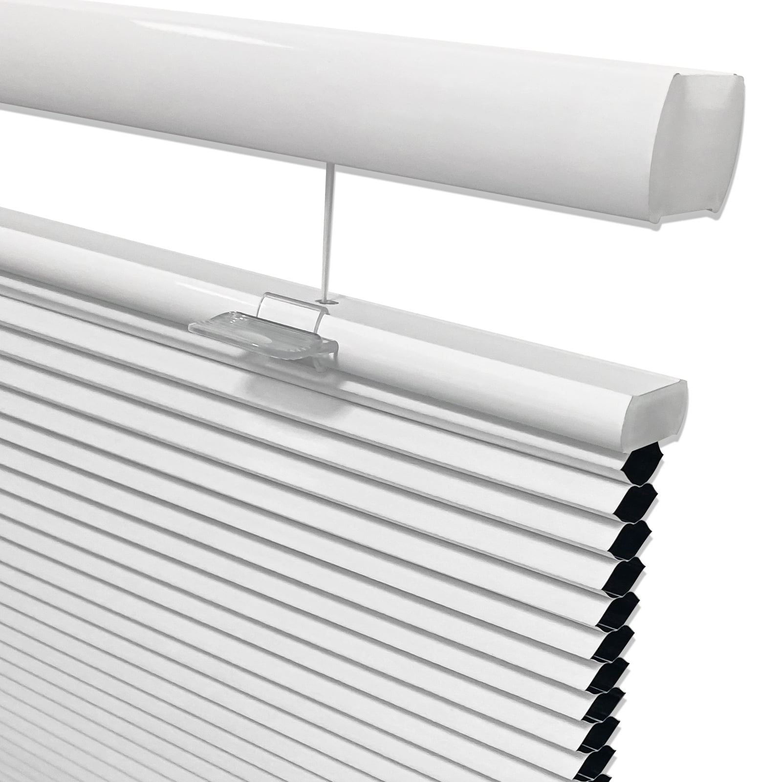 Keego Cordless Top Down Bottom Up Shades Free Moving Cellular Window Blinds Customizable for Home Bedroom Kitchen Decor White 100% Blackout 32"w x 44"h
