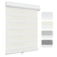 thumbnail image 1 of Keego Custom Size Zebra Shades for Windows Privacy Cordless Windows Shades for Home Office, Beige, 50"W x 72"H, 1 of 9