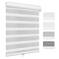 thumbnail image 1 of Keego Custom Size Zebra Shades for Windows Privacy Cordless Windows Shades for Home Office, Gray, 44"W x 72"H, 1 of 9