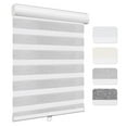 thumbnail image 1 of Keego Custom Size Zebra Shades for Windows Privacy Cordless Windows Shades for Home Office, Gray, 48"W x 54"H, 1 of 9