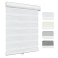 thumbnail image 1 of Keego Custom Size Zebra Shades for Windows Privacy Cordless Windows Shades for Home Office, White, 26"W x 54"H, 1 of 9