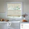thumbnail image 1 of Keego No Drill Top Down Bottom Up Roman Shades for Windows Shades Light Filtering Cordless Roman Shades, Sheer Roman Window Blinds for Home (Yellow, 42"W x 42"H), 1 of 7