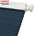 thumbnail image 1 of Keego No Drilling Cordless Cellular Shades Honeycomb Curtains Easy Installation Heat Insulating Noise Reducing Window Shades Blackout Slate Blue, 43.0"w x 48"h, 1 of 8