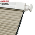thumbnail image 1 of Keego No Drilling Cordless Cellular Shades Honeycomb Window Blinds Easy Installation Heat Insulating Noise Reducing Curtains Blackout Bisque, 56.0"w x 70"h, 1 of 8