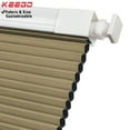 thumbnail image 1 of Keego No Drilling Cordless Cellular Shades Honeycomb Window Blinds Easy Installation Heat Insulating Noise Reducing Curtains Blackout Tan, 28.0"w x 60"h, 1 of 8
