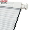 thumbnail image 1 of Keego No Drilling Cordless Cellular Shades Honeycomb Window Blinds Easy Installation Heat Insulating Noise Reducing Curtains Blackout White, 32.5"w x 36"h, 1 of 8
