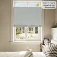 thumbnail image 1 of Keego Free Moving Cordless Cellular Shades Top Down Bottom Up Window Curtains Size and Color Customizable for Home Bedroom Kitchen Office Living Room Decor Gray 100% Blackout 45"w x 56"h, 1 of 9