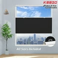 thumbnail image 1 of Keego Free Moving Cordless Cellular Shades Window Blinds Size and Color Customizable Black 100% Semi Blackout 34"w x 48"h, 1 of 8